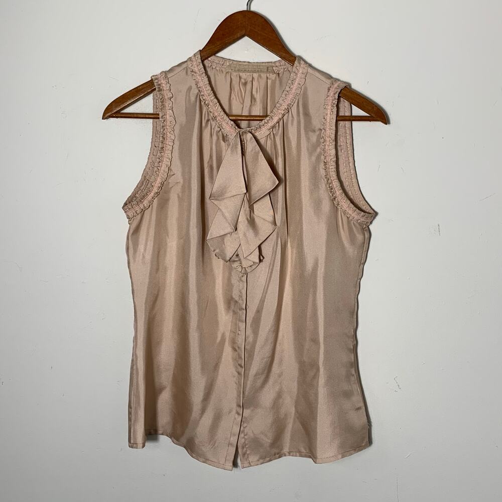 Womens Schumacher Pink Silk Blouse Size M EUC!
